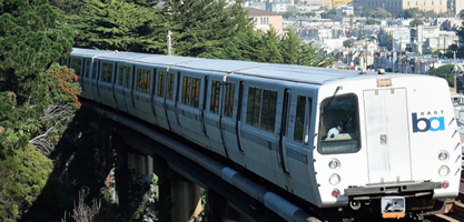 San Francisco BART train