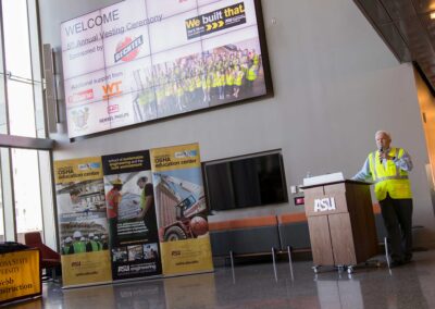 Edd Gibson speaks at Safety Week